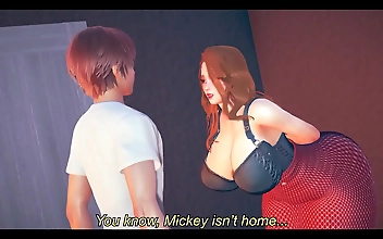 Seductive Red Haired Japanese Beauty Gives Unforgettable Oral