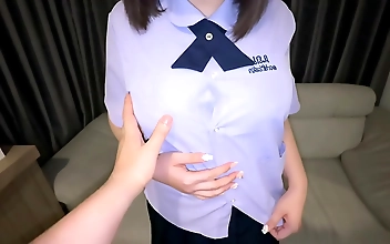 裸体 免费视频 Naughty Japanese Temptress Intense Tit Play & Sultry
